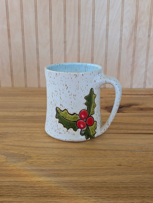 holly emblem mug