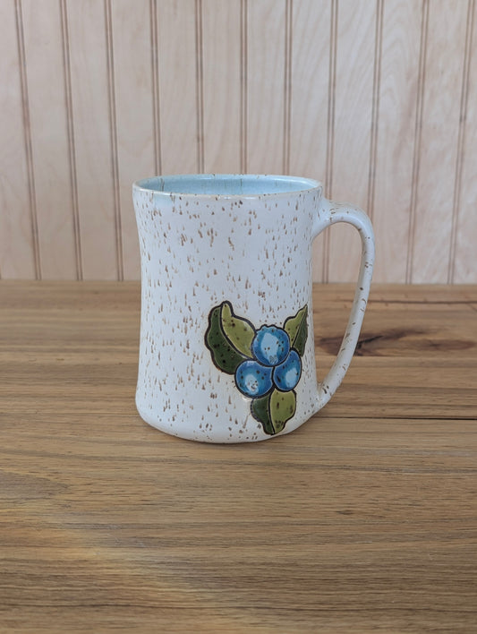 blueberry emblem mug