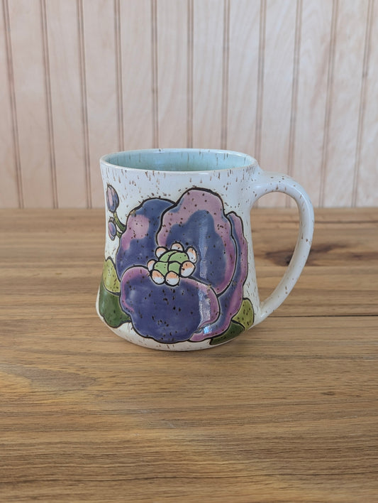 poppy mug in purple