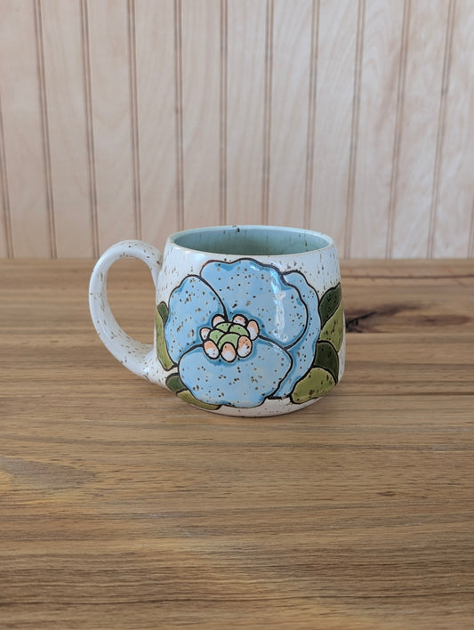 poppy mug in blue