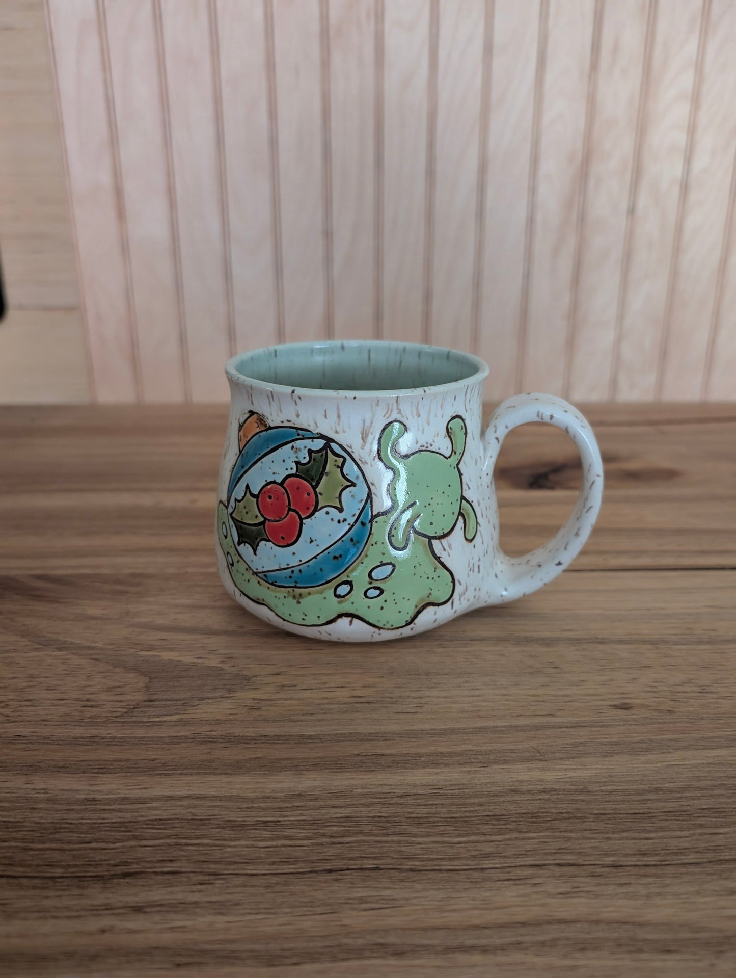 Christmas Snail ornament mug 2