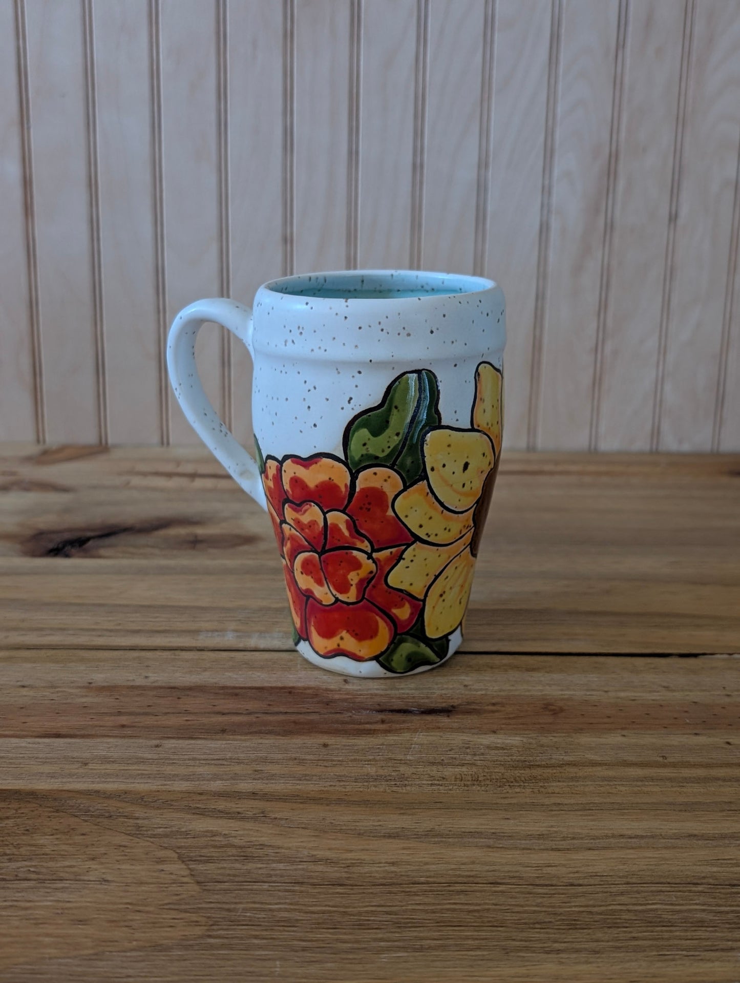 sunflower blueberry travel tumbler