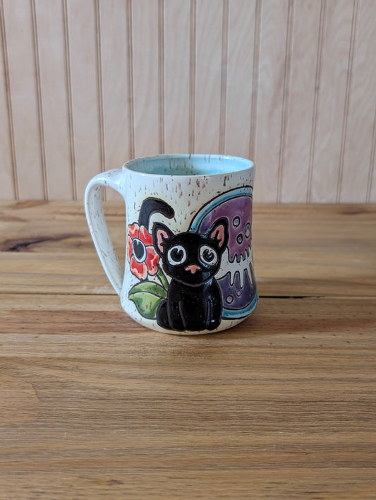 cat and fishbone potion bottle