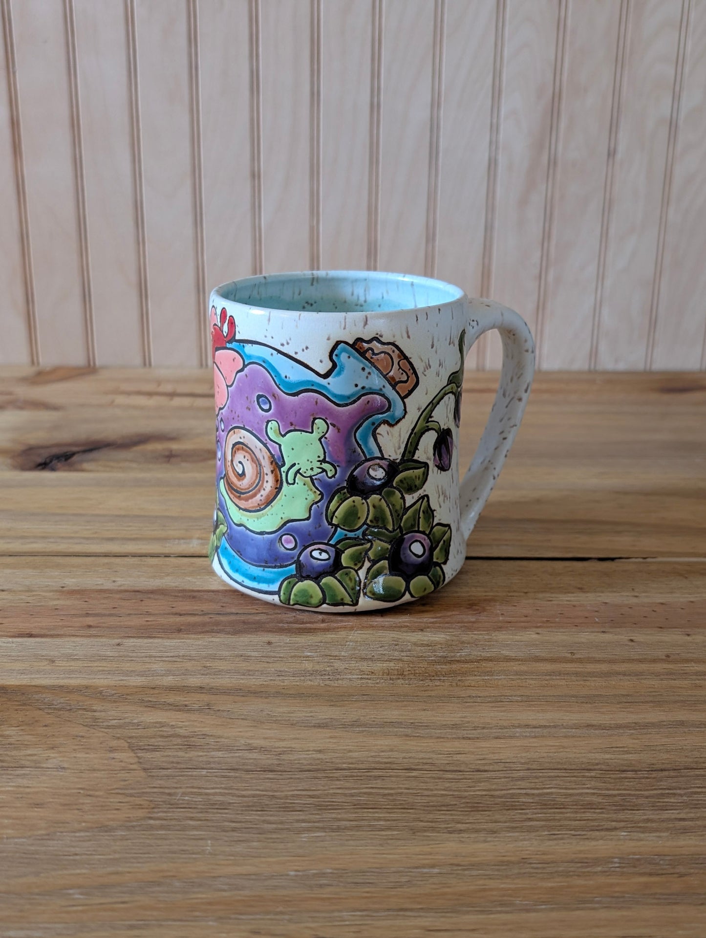 potion bottle with trapped snail