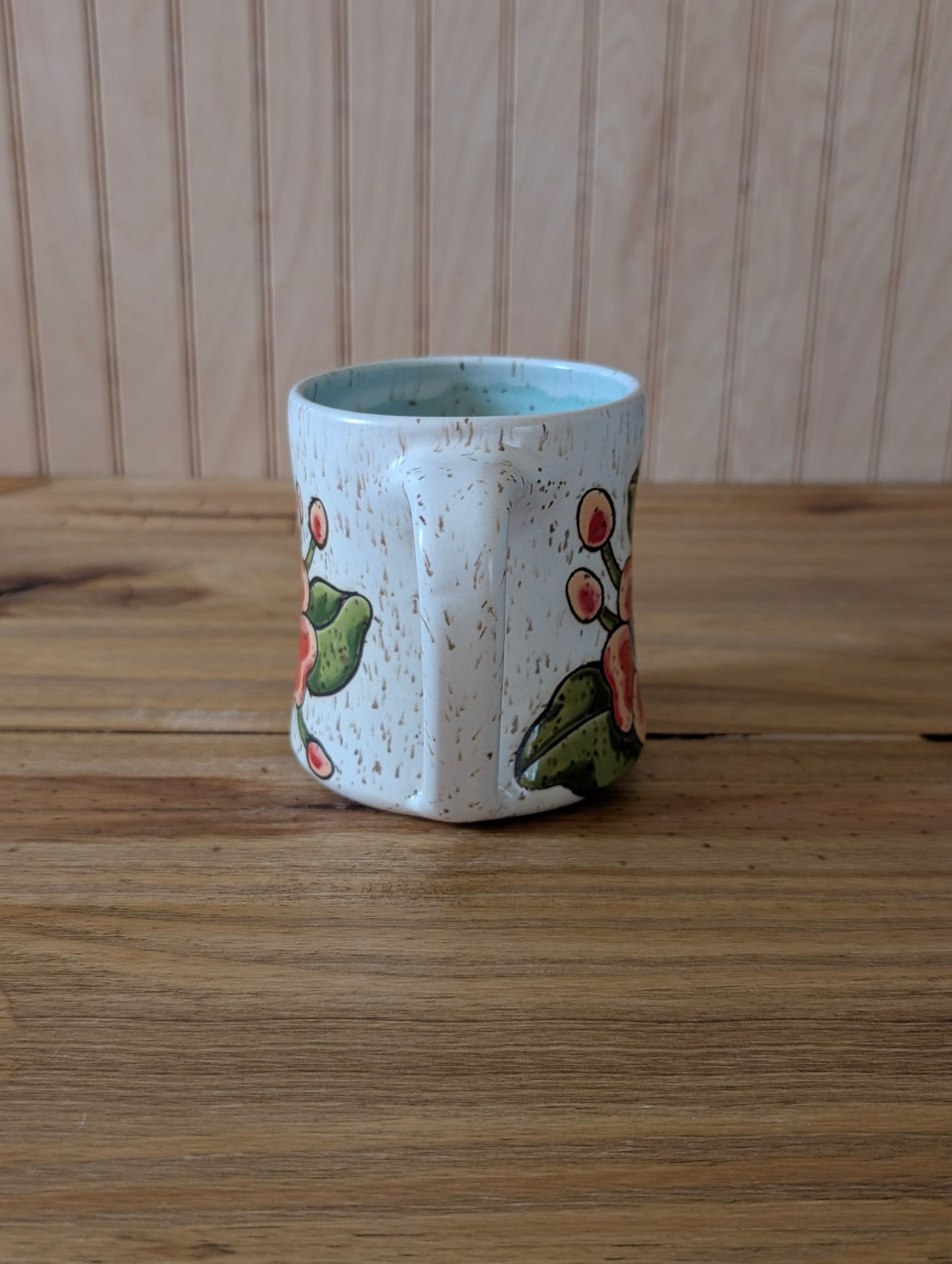 horned skull flower mug with gs