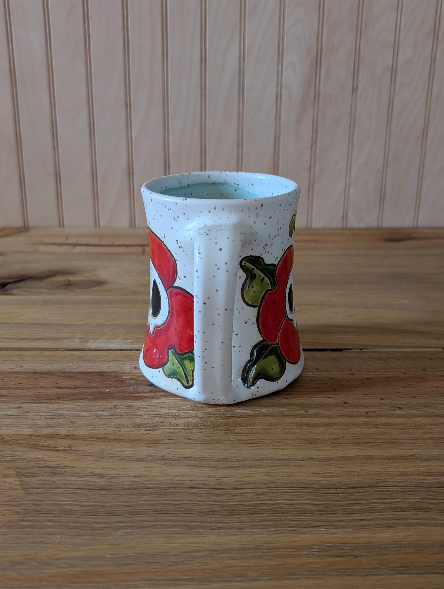 skull flower and mushroom mug