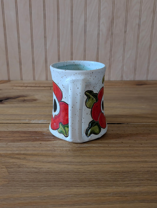 skull flower and mushroom mug
