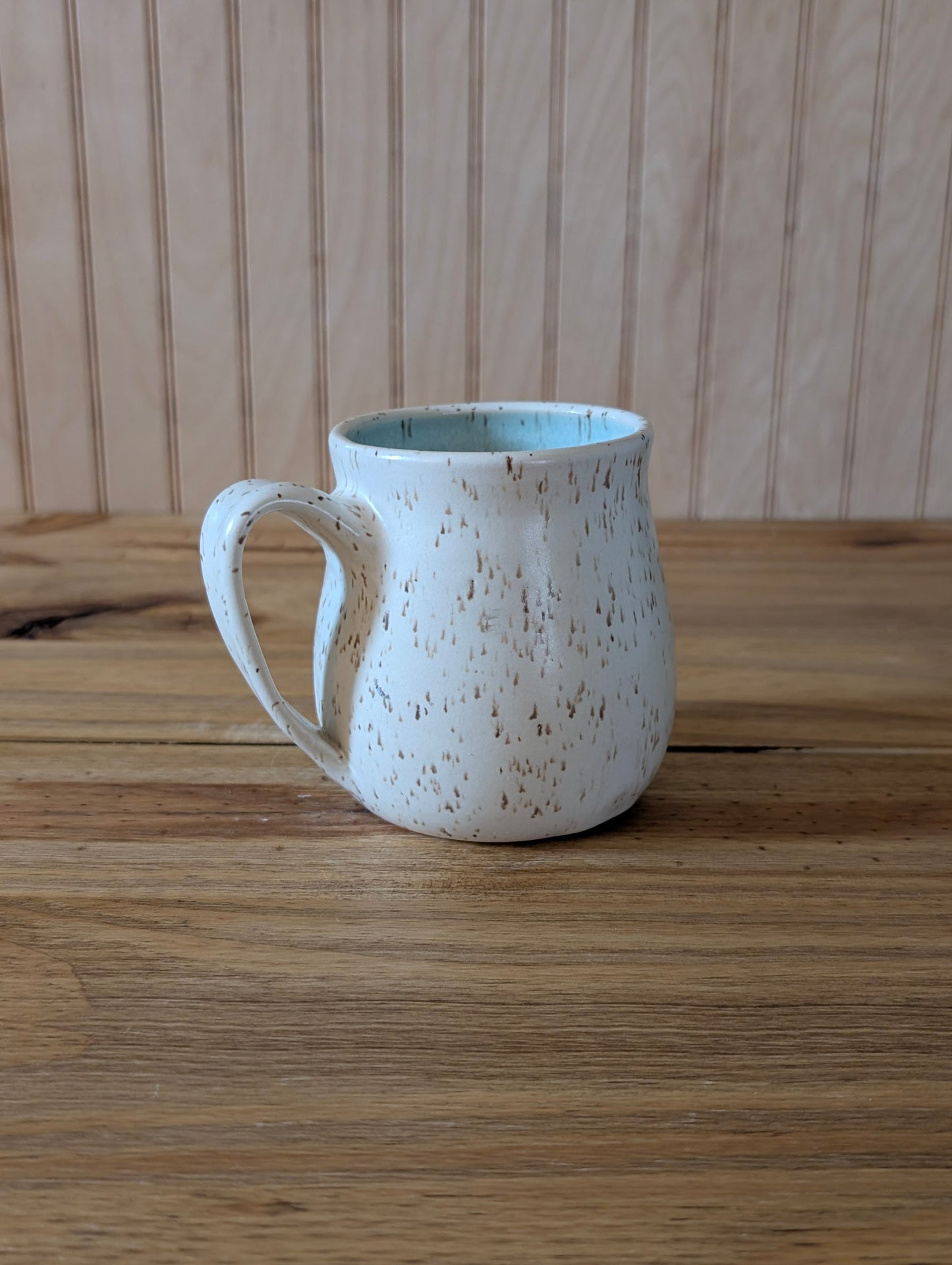 horned skull flower mug