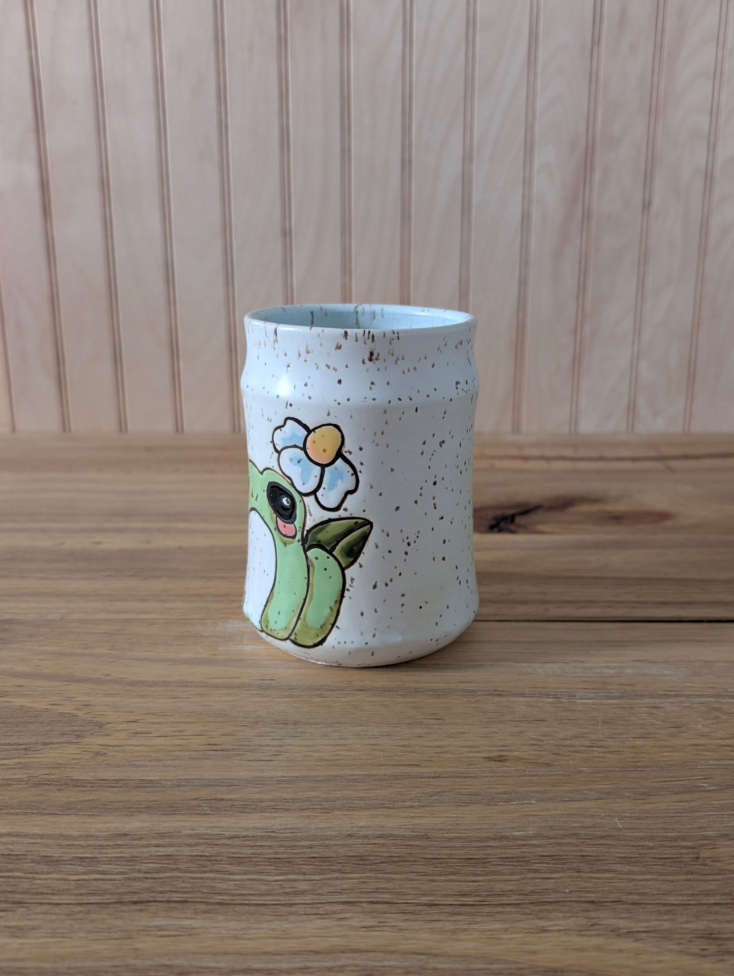 frog flower mug