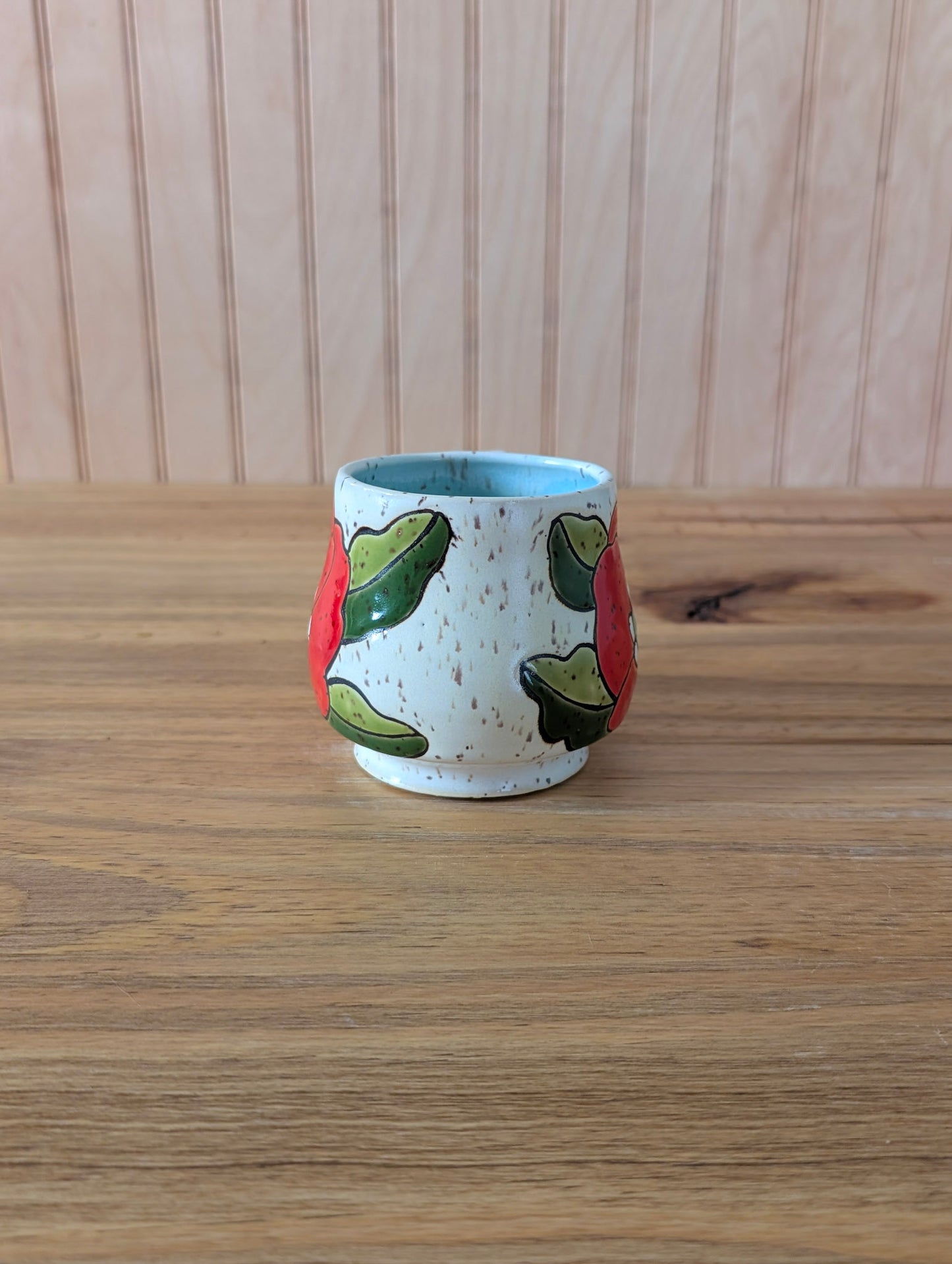 poppy espresso mug in red