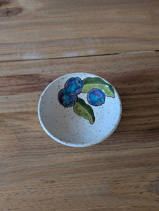small trinket dish- blueberry