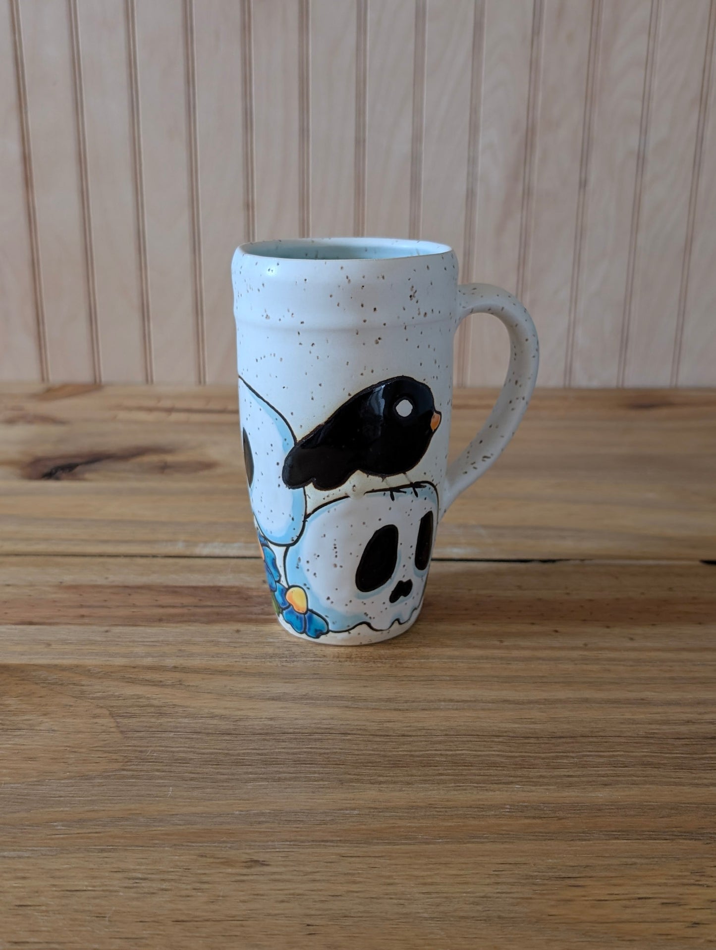 skull bat and crow tumbler