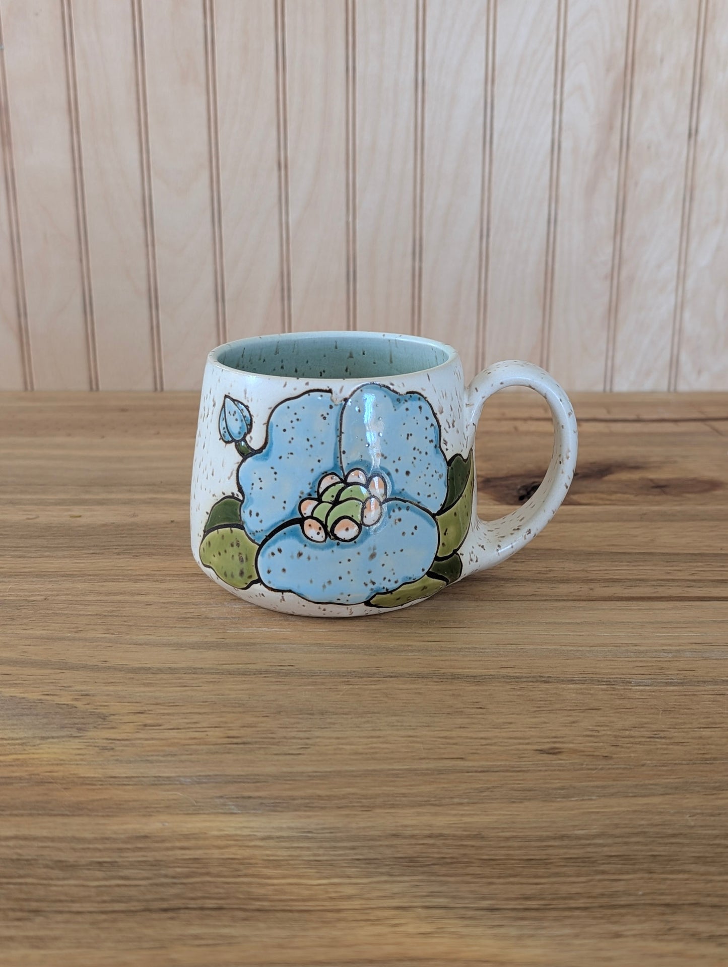 poppy mug in blue