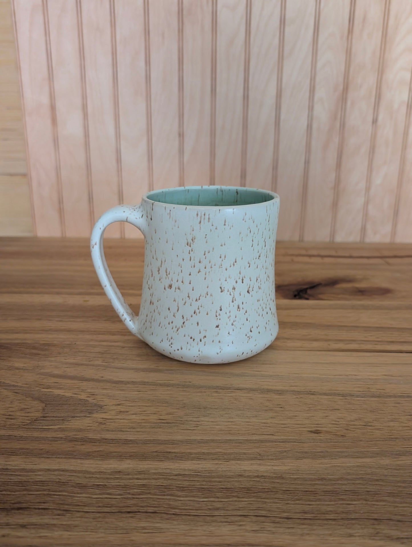 poinsettia and mistletoe mug