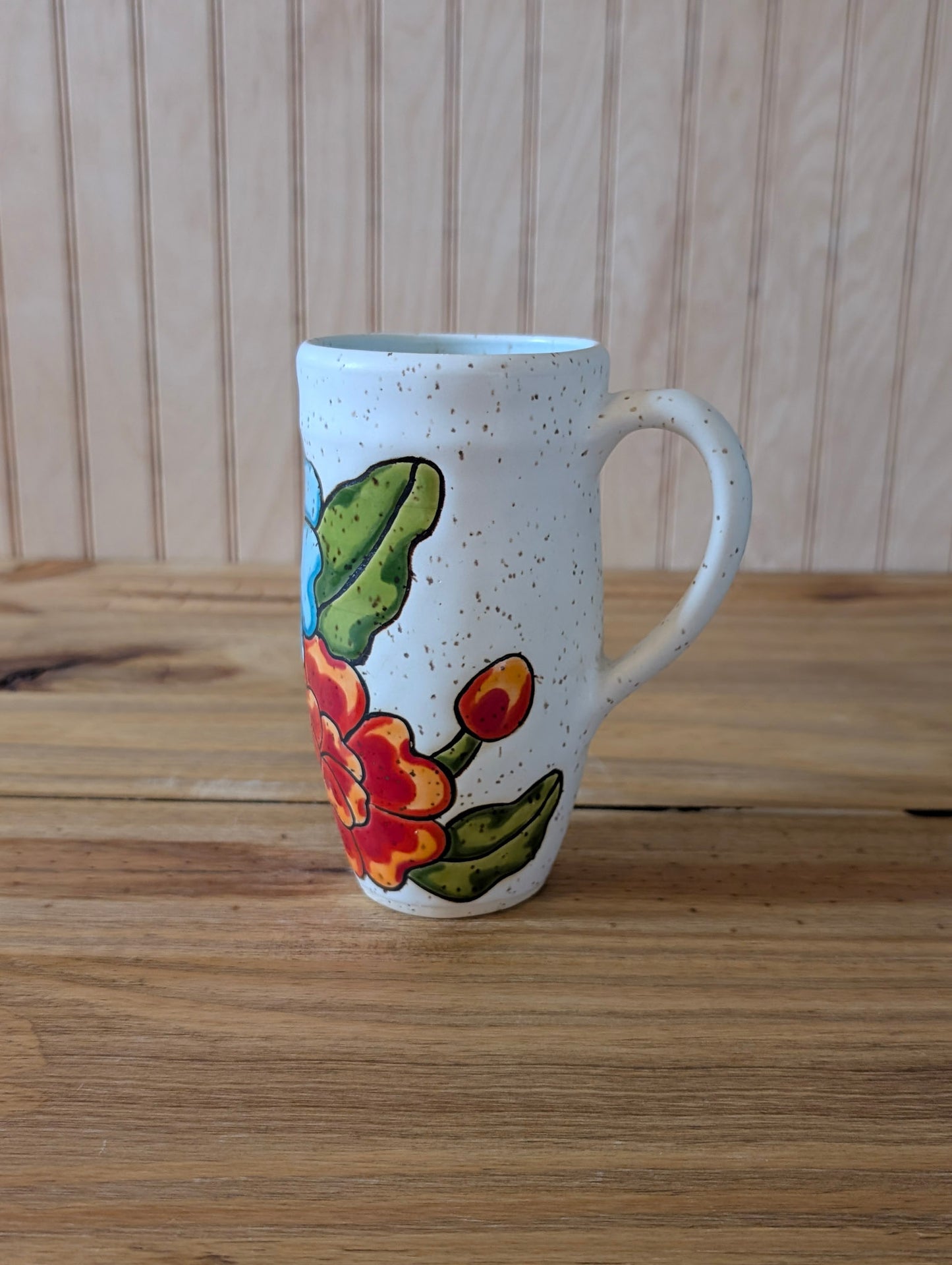 skull and flowers tumbler