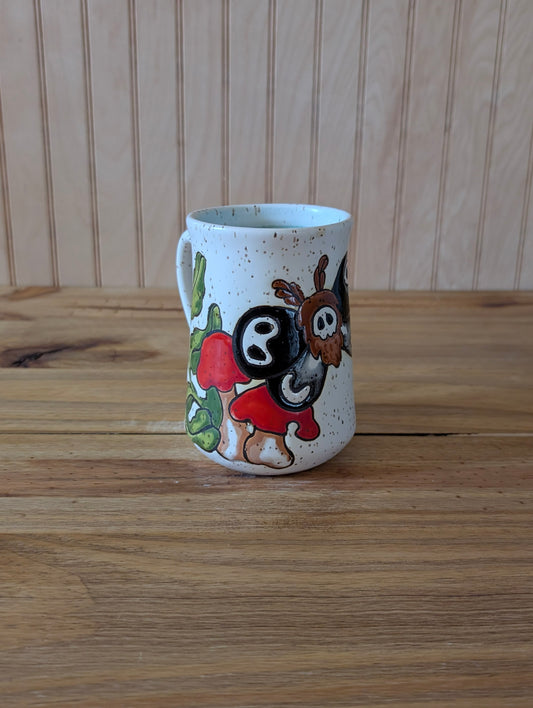 mushroom moth mug