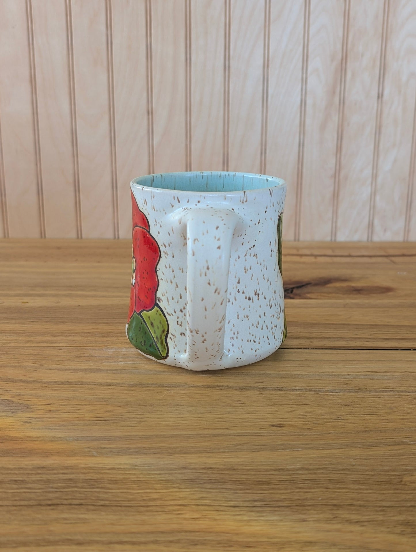 poppy mug in red
