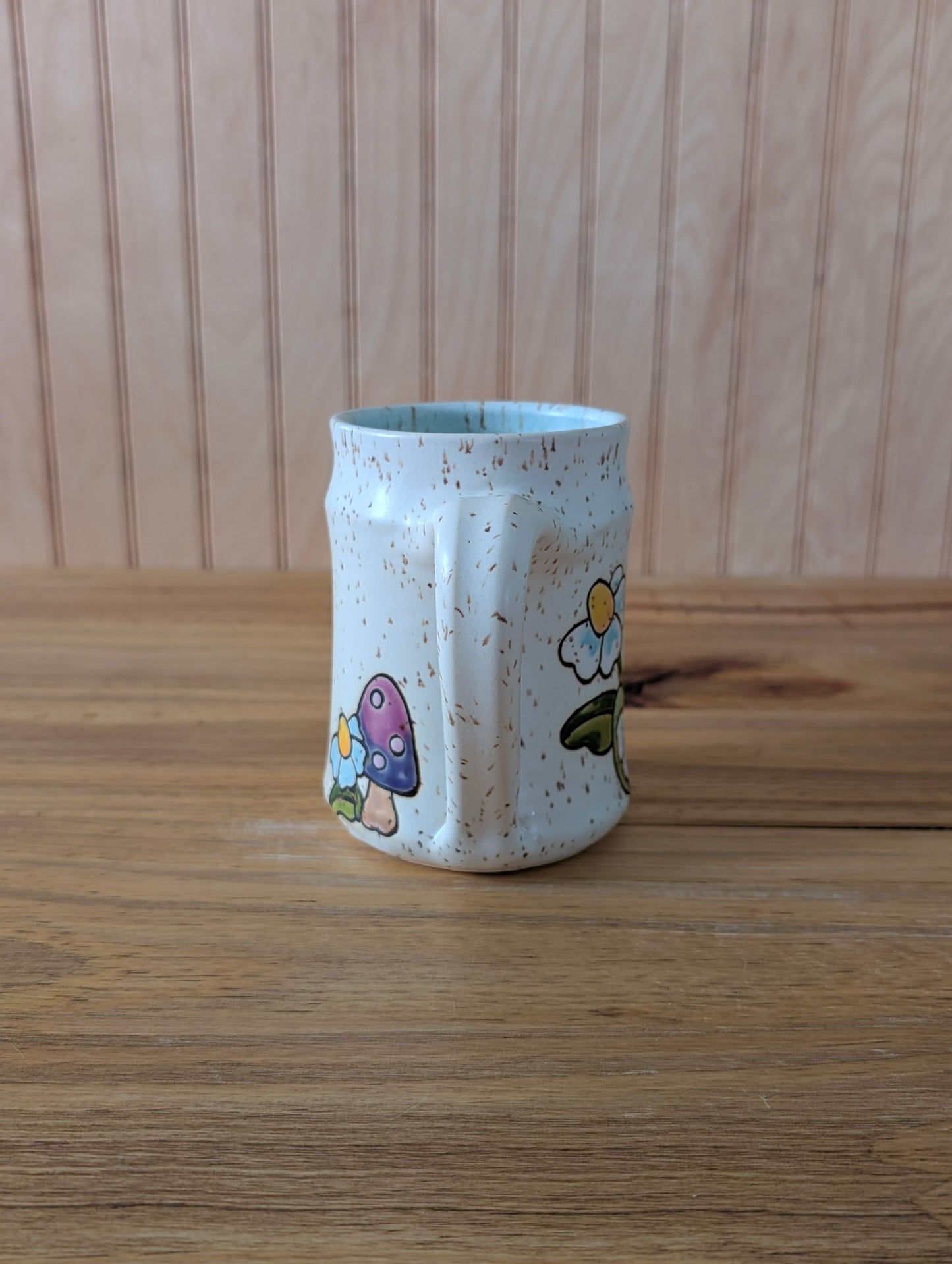 frog flower mug
