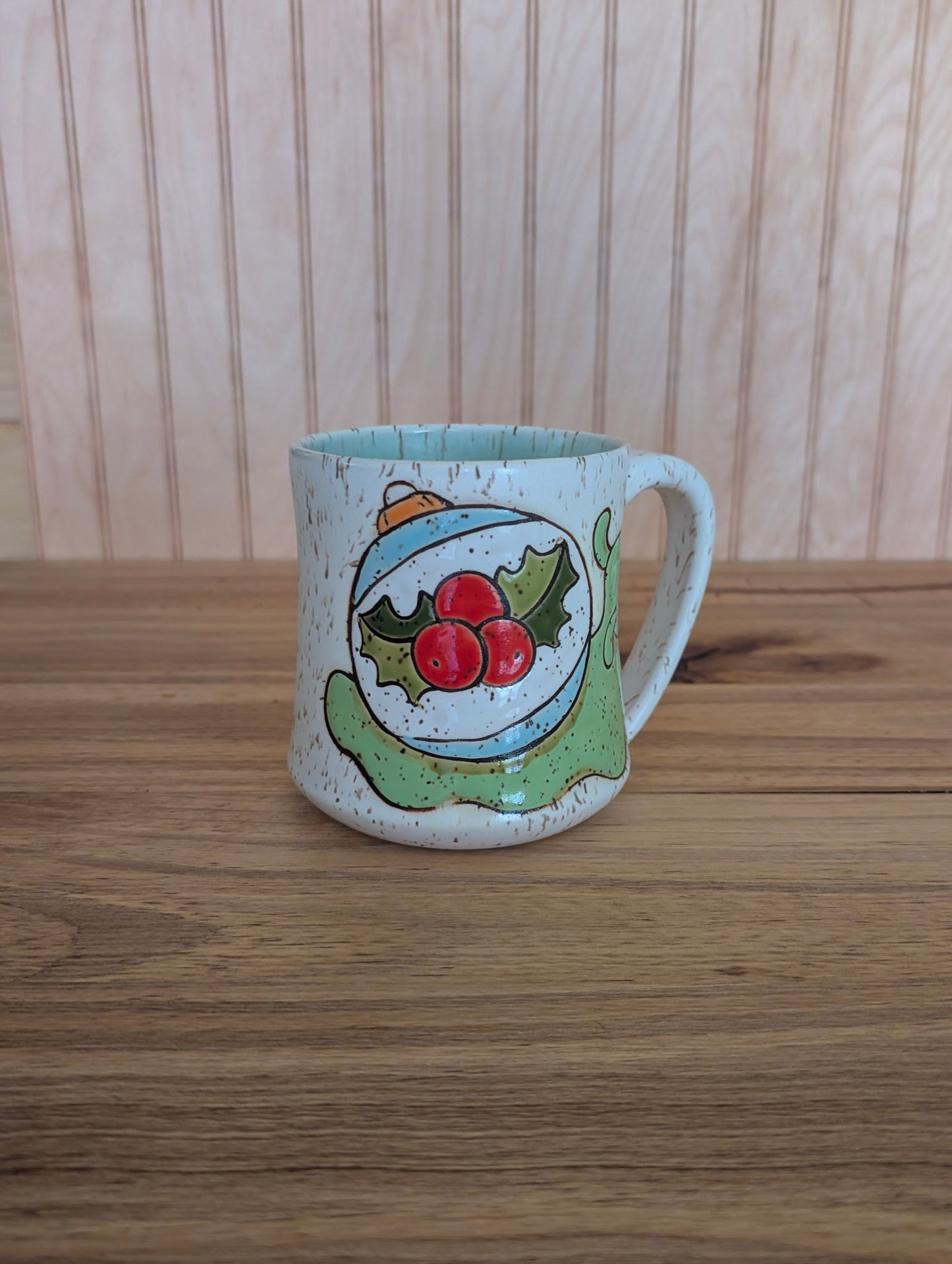 Christmas snail mug 1