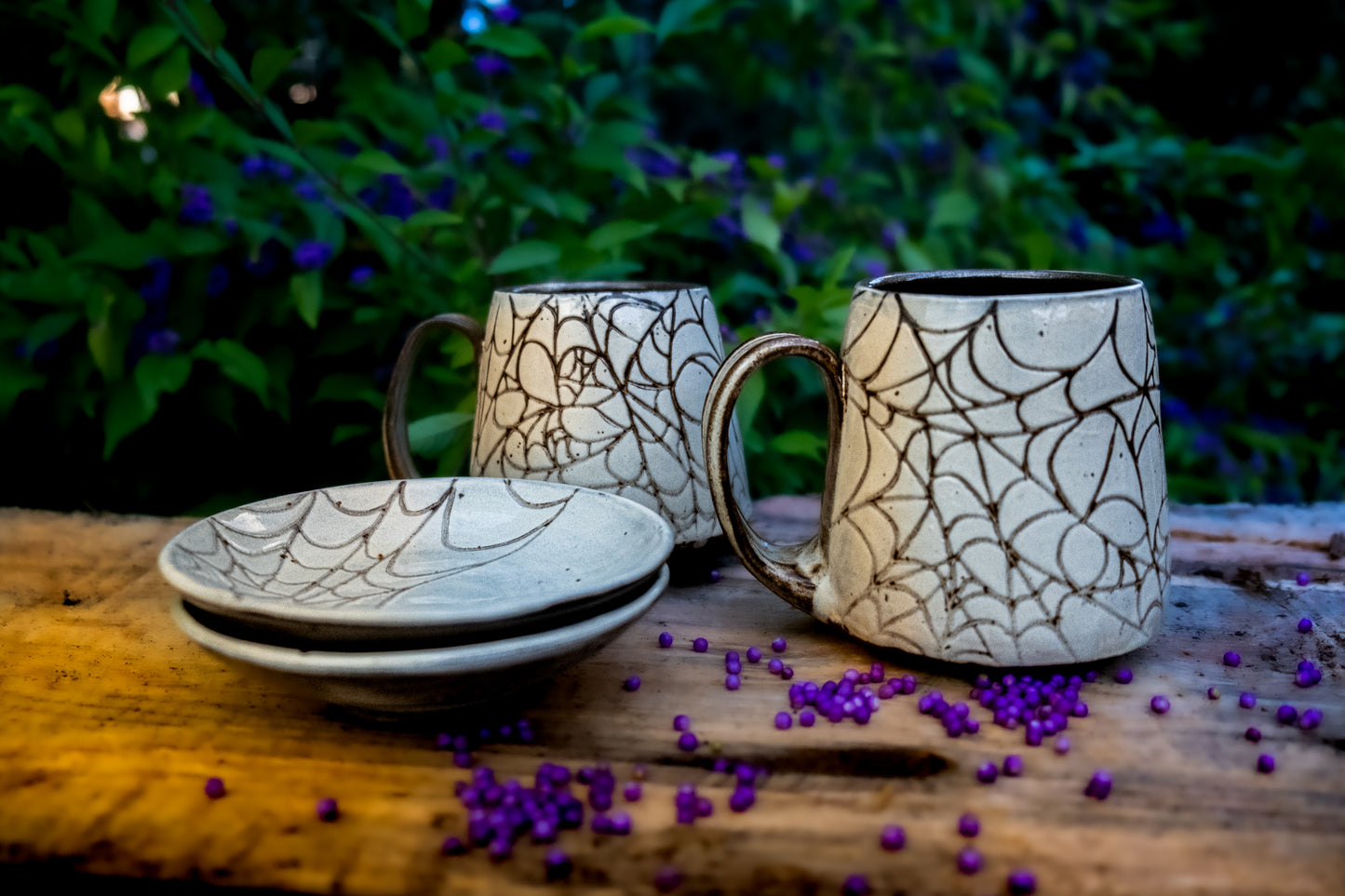 Spider web mug